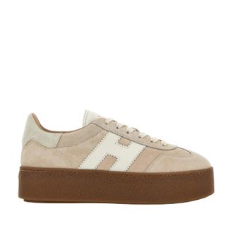 Hogan Beige H698 Allacciato H Lace-Up Shoes