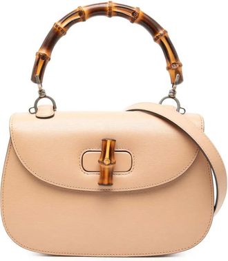 Gucci 2000-2015 Bamboo Night tas van kalfsleer - Bruin