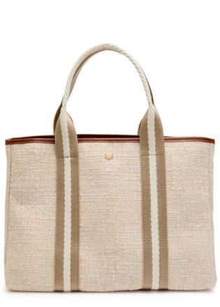 Rue de Verneuil Travers&eacute;e L Summer Tweed Tote bag - Beige - One Size