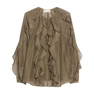 iBlues Vela Blouse - Blouses & Shirts - Mujer - Verde - XS