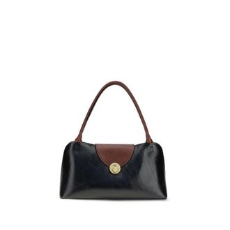 Versace Black Calf Leather Bos Taurus Shoulder Womens Bag
