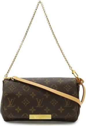 Louis Vuitton Pre-owned Canvas Cross Body Bag - Dames - Vintage Schoudertas - Bruin - ONE Size - Vintage