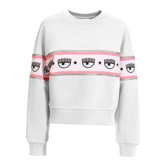 Chiara Ferragni Stijlvolle Sweaters - Dames - Sweatshirts - Wit - 2XS - Hoodies & sweatvesten