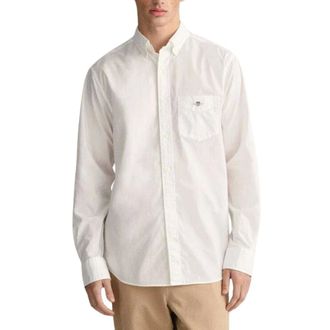 GANT Regular Fit Classic Poplin Shirt - male - Gant - Casual Shirts - White - XL - Shirts
