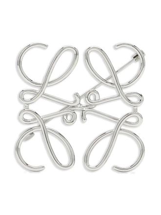 Loewe Spilla Anagram in metallo - Argento