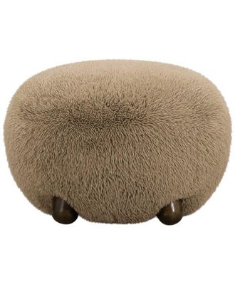 TOV Furniture Tov Furniture Pucker Contract-Grade Vegan Shearling Ottoman
