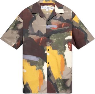 J.W.Anderson Short Sleeve Shirts, male, Multicolor, Size: XL Patterned Shirt