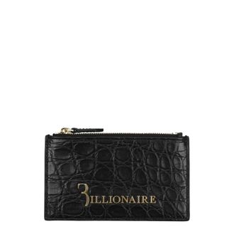 Billionaire Italian Couture Crocodile Mens Cardholder