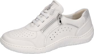 Waldl&auml;ufer Slip-On Sneaker WALDL&Auml;UFER K-MILENA, Damen, Gr. 3,5 (36), silber (wei&szlig;, silberfarben), Nappaleder, Nubukleder, kontrastfarbene Details, Schuhe Slip-On