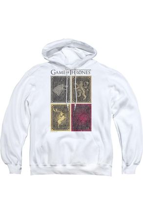 Gildan Game Of Thrones House Squares Adult Pull Over Hoodie / Hooded Sweatshirt