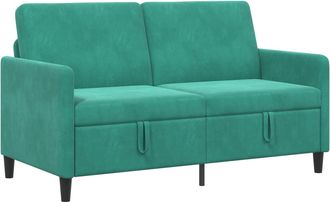 vidaXL Sof&aacute; Con Almacenamiento Tuquesa 152 X 78 X 87 Cm Poli&eacute;ster Vidaxl