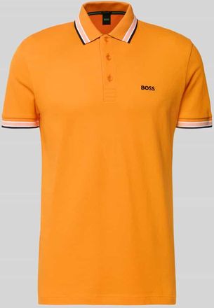 HUGO BOSS Regular Fit Poloshirt aus reiner Baumwolle Modell PADDY in Orange, Gr&ouml;&szlig;e XXXL