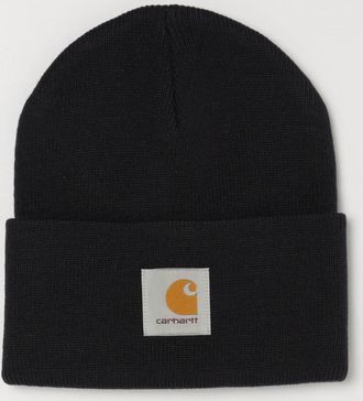 Carhartt Work in Progress Berretto beanie in acrilico con logo ricamato e risvolto