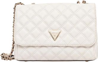 Guess Giully - Dames - Schoudertassen - Beige - ONE Size - Polyester - Tassen