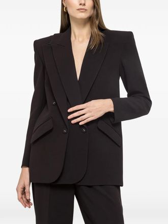 Nissa Blazer met gelaagd detail - Zwart