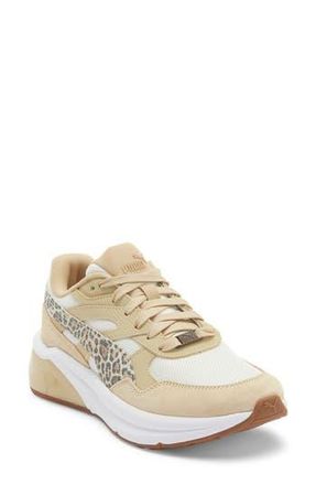 Puma Seeker Retro Leo Sneaker in Warm White/Puma Gold/Almond at Nordstrom Rack, Size 10.5