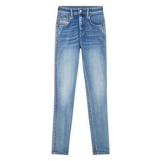 Diesel Slim Fit Jeans - Dames - Jeans - Blauw - Maat: W27 Katoen