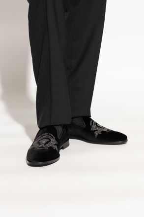 Versace Loafers Shoes, Mens, Black