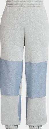 Moncler Men & apos;s Color Block Cotton Denim Sweatpants