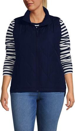 Lands End FeatherFree Insulated Vest in Deep Sea Navy at Nordstrom, Size 2X