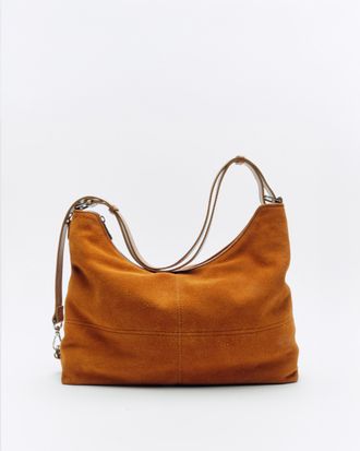 N&uacute;noo Rio Suede Pecannootbruin Tas