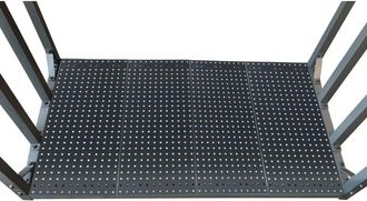 Quick-Star Einlegeboden 69x43cm 4er Set F&uuml;r Kaminholzregale Lochblech Bel&uuml;ftungsplatten