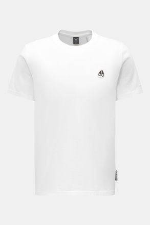Moose Knuckles Men - Crew neck T-shirt Crescent Tee white