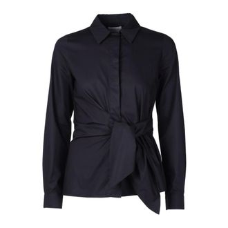 Alessia Santi Shirts, female, Black, Size: 2XS Camicia con nodo