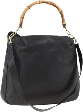 Gucci Pre-owned Handbags, female, Black, Size: ONE SIZE Pre-owned Vintage Shoulder Bag