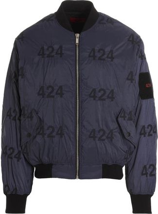 Fourtwofour on Fairfax Reversible Logo Bomber Jacket
