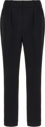 Brunello Cucinelli Stijlvolle broeken - Dames - Slim Fit Broeken - Zwart - L - Broeken