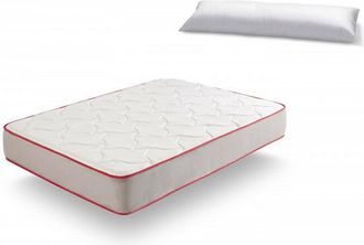 HOGAR 24 Hf73-colch&oacute;n Viscoel&aacute;stico 120 X 180 Cm + Almohada Tacto Pluma,gama Premium, Reversible Verano-invierno Con Tejido 3d Transpirable