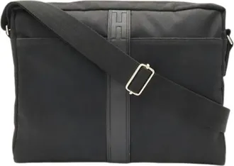 Herm&egrave;s Borsa a tracolla in nylon Pre-owned - - Pre-owned - Donna - Nero - ONE SIZE