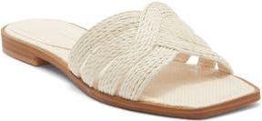 Dolce Vita Ilane Raffia Slide Sandal in White Raffia at Nordstrom Rack, Size 6.5
