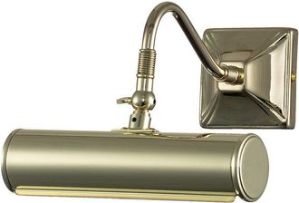 Netlighting Picture Light 1 Light Small Picture Wall Light Polished Brass E14