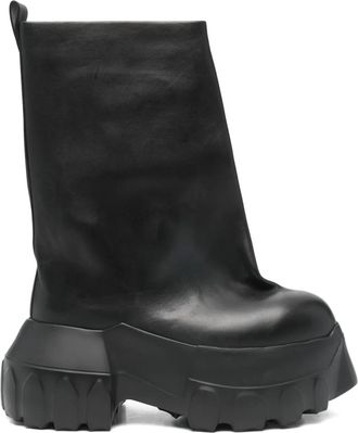 Rick Owens Flared Mega Tractor boots - Nero