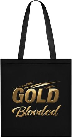 Generic GOLD Blooded Womens Tote Casual Shopping Bag Lightweight Shoulder Bags Hobos Handbag for Work Travel Daily 35x40cm