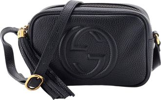 Gucci Black Leather Soho Disco Crossbody Mini (Authentic Pre-Loved)