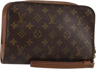 Louis Vuitton Pre-owned Clutches, female, Brown, Size: ONE SIZE Pre-owned Canvas Clutch