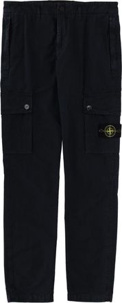 Stone Island Logo Patch Functional Cargo Straight-Leg Pants