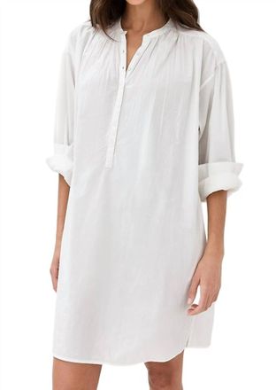 Nili Lotan Najam Short Dress In Ivory