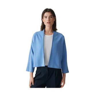 OPUS Klassieke Blazer - Dames - Jassen - Blauw - Maat: XL