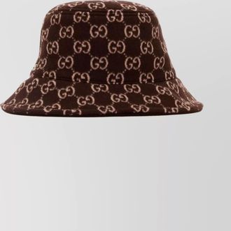 Gucci soft wool blend bucket hat design