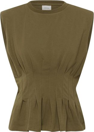 Gestuz Tops, Dames, Groen, S, Mouwloze Tops