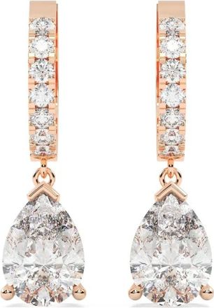 Tilla Orecchini in oro rosa 14kt con diamanti