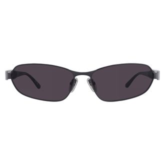 Balenciaga Grey Rectangular Unisex Sunglasses BB0355S 001 66