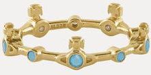 Vivienne Westwood Felicia Ring Gold Crystals Unisex