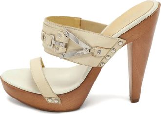 Versace Sandali con plateau 140mm - Bianco