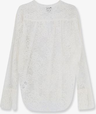 Nude Womens Lace Shirt White Polyamide