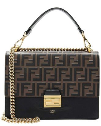 Fendi Fendi Ff Embossed Kan U Medium (Authentic Pre-Loved)